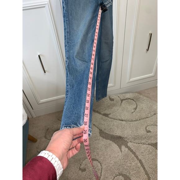 We The Free Jeans Women's High Waist Straight Leg Denim Jeans Blue Size 25 - Picture 9 of 9